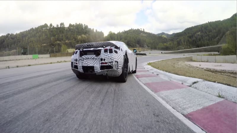 Watch McLaren's 650S successor drift around a racetrack